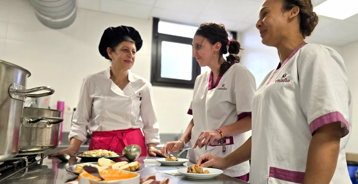 Comida saludable y casera para los mayores en la residencia de ancianos Vitalia