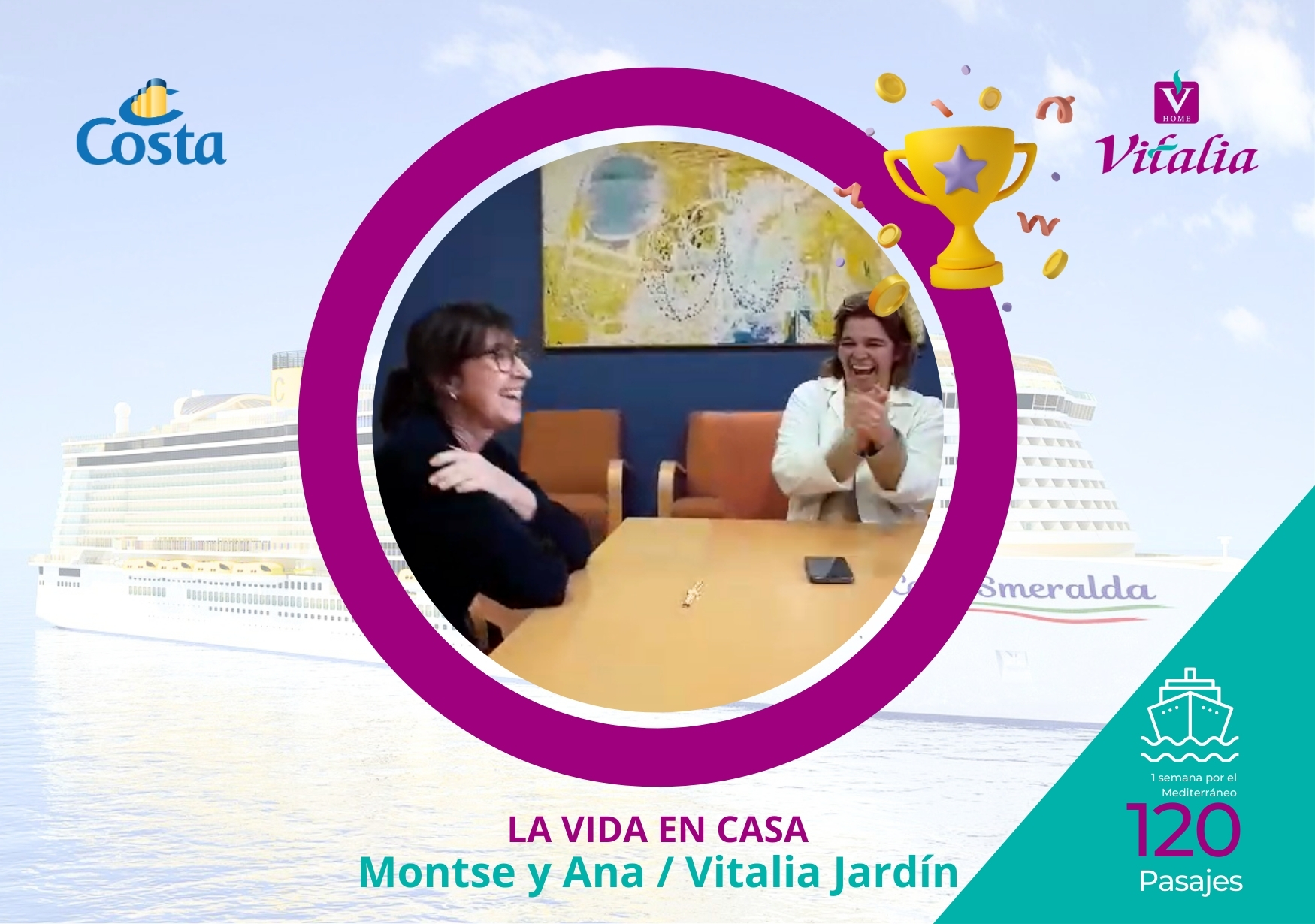 120 personas disfrutarán en primavera de un crucero de una semana por el Mediterráneo