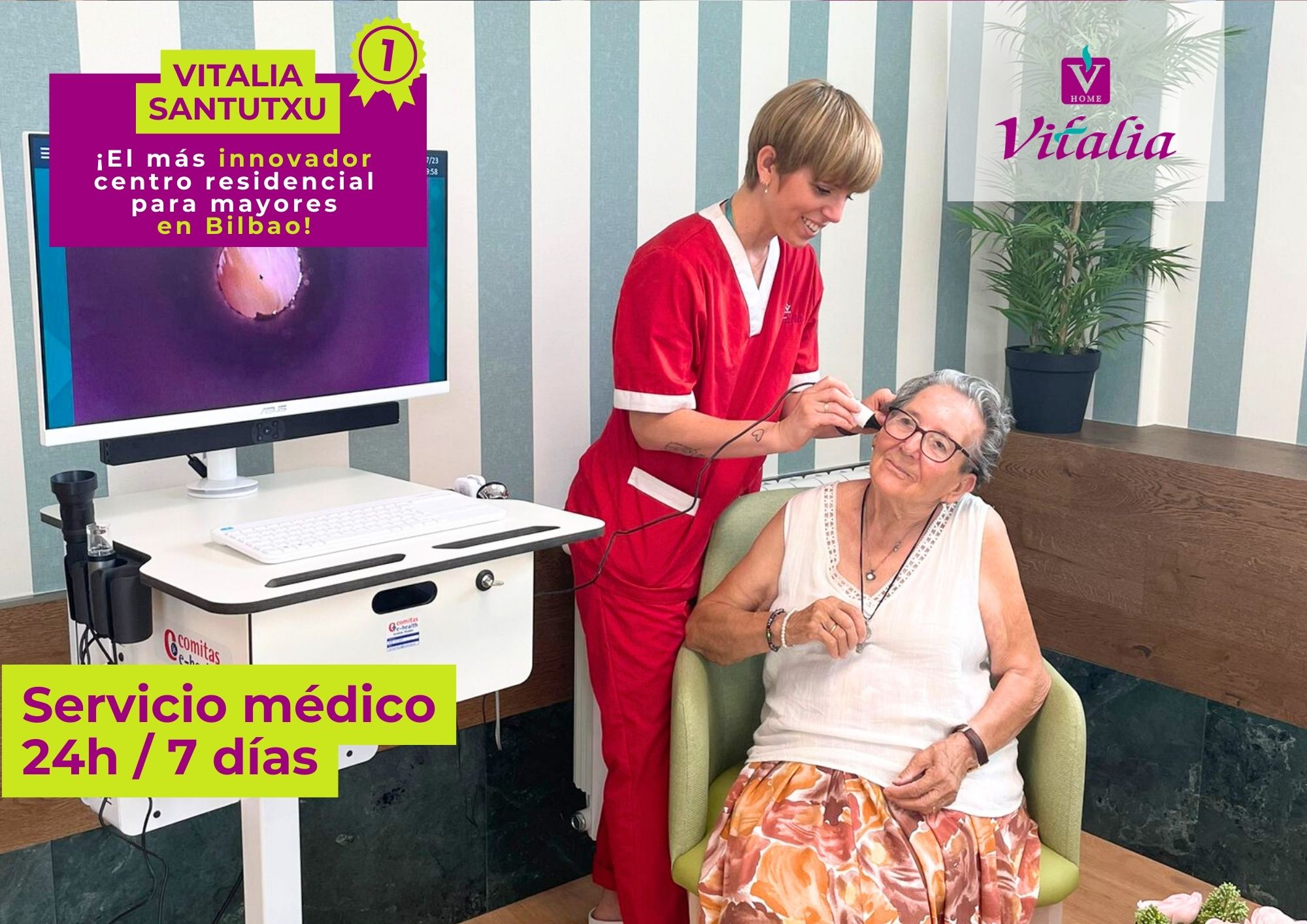 Vitalia convierte el asilo de Santutxu en un centro asistencial de referencia y un hospital puntero de neurorrehabilitación