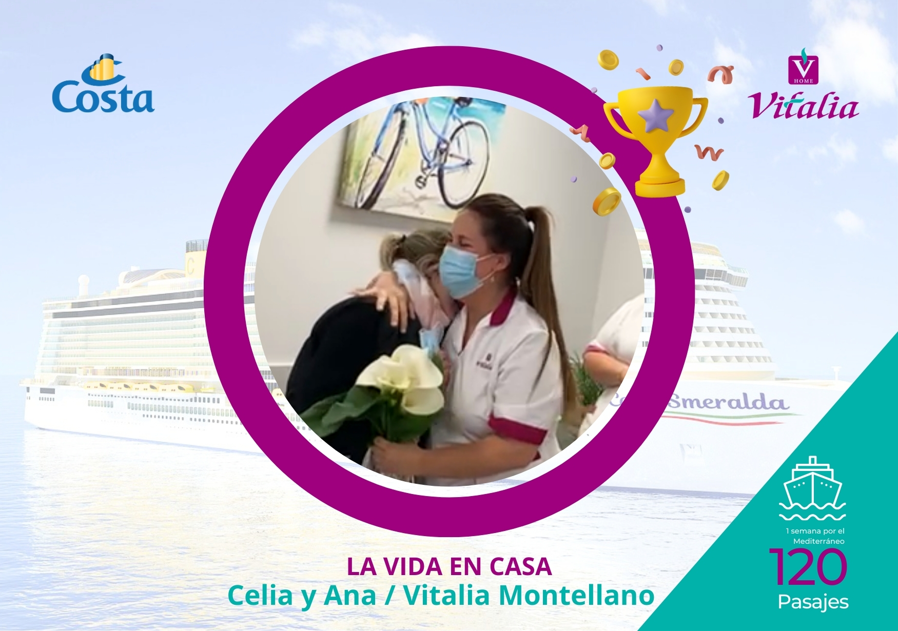 120 personas disfrutarán en primavera de un crucero de una semana por el Mediterráneo