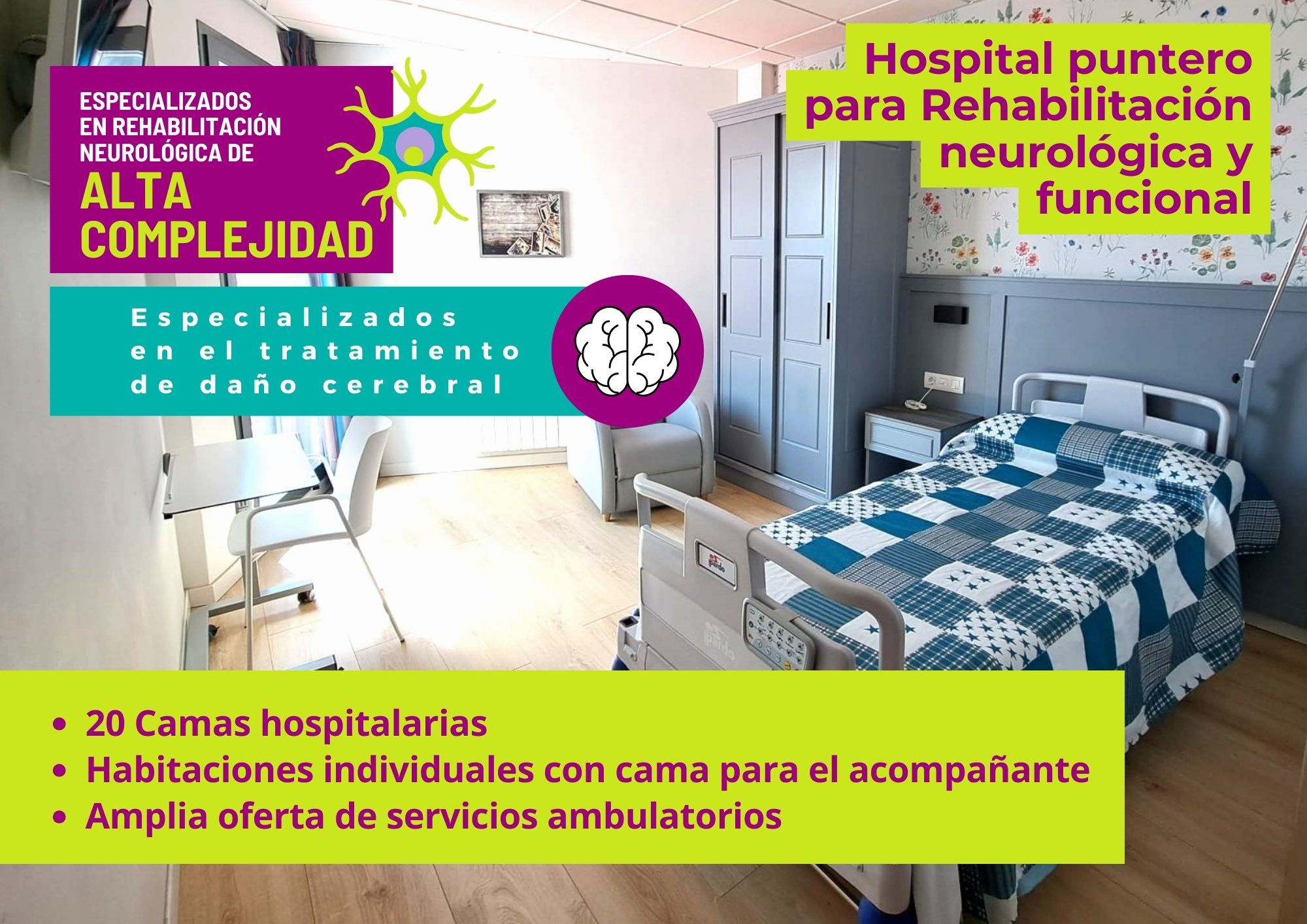 Vitalia convierte el asilo de Santutxu en un centro asistencial de referencia y un hospital puntero de neurorrehabilitación