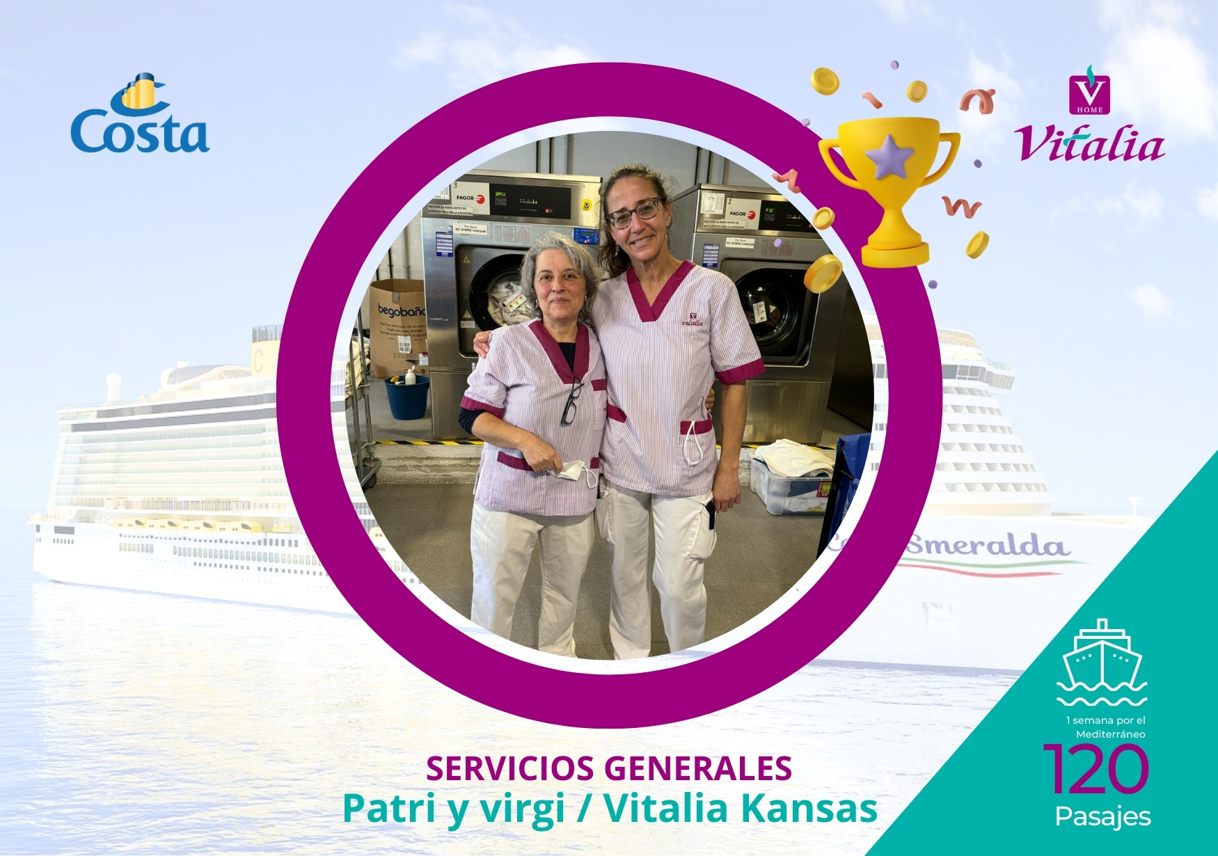 120 personas disfrutarán en primavera de un crucero de una semana por el Mediterráneo