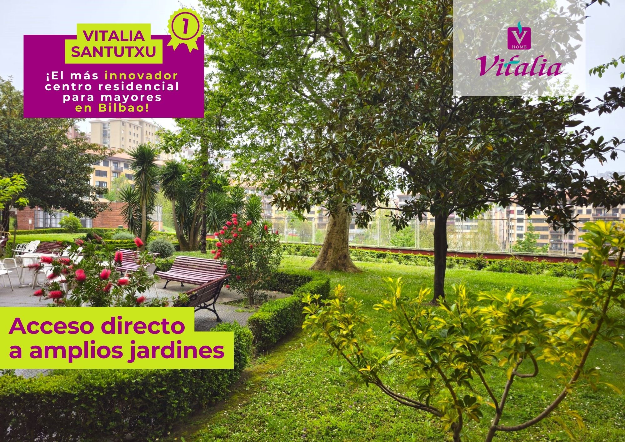 Vitalia convierte el asilo de Santutxu en un centro asistencial de referencia y un hospital puntero de neurorrehabilitación