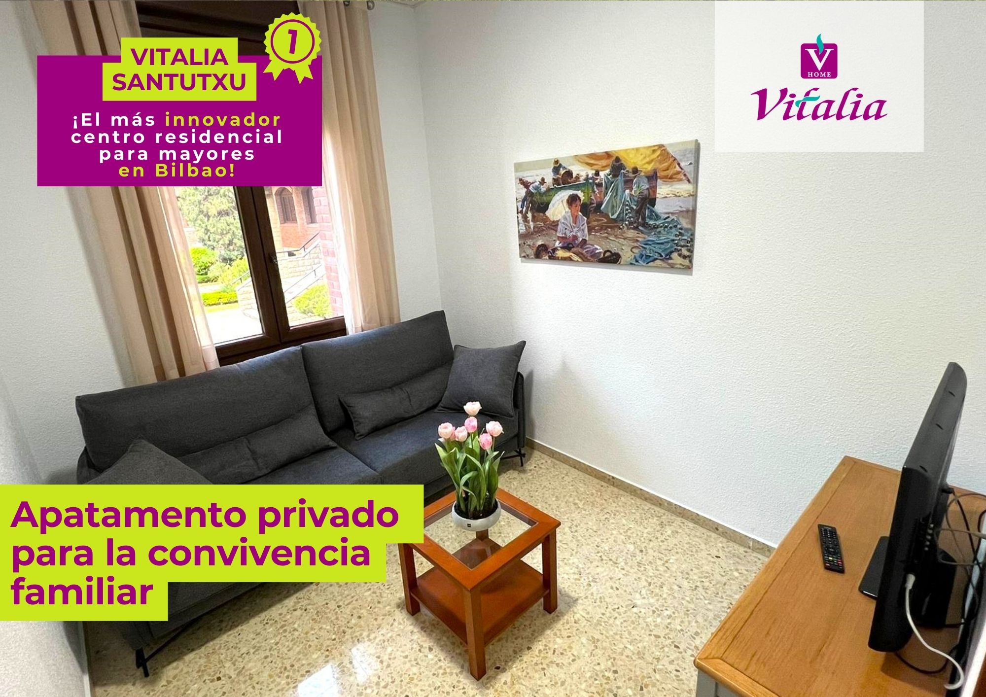 Vitalia convierte el asilo de Santutxu en un centro asistencial de referencia y un hospital puntero de neurorrehabilitación