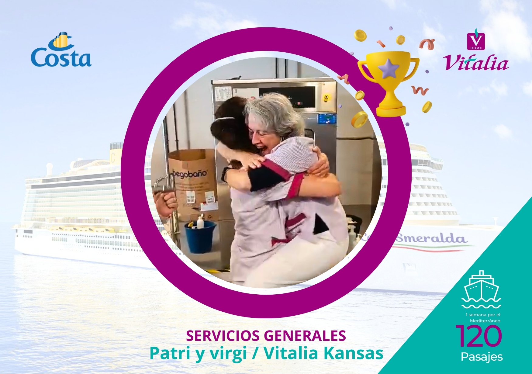 120 personas disfrutarán en primavera de un crucero de una semana por el Mediterráneo