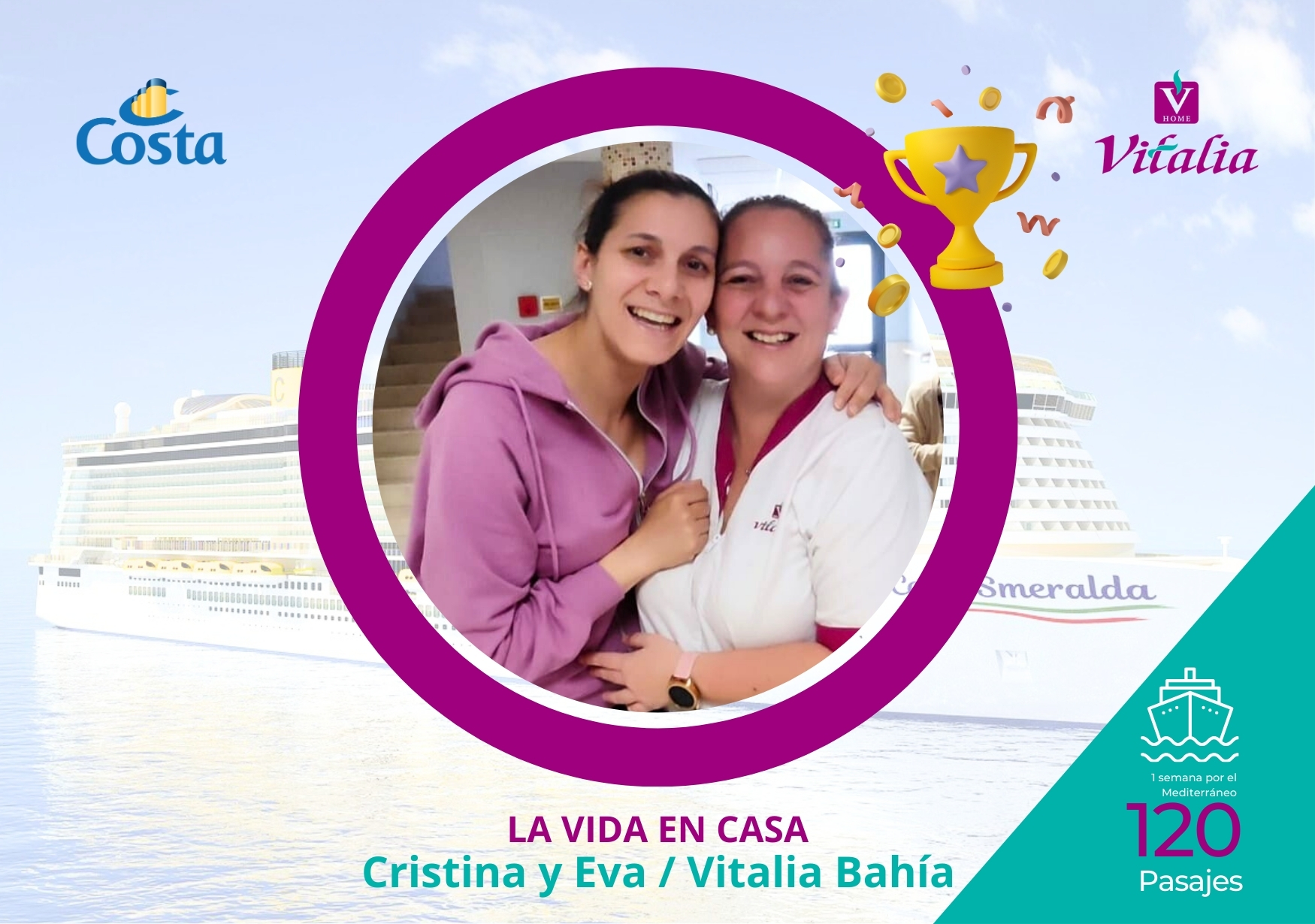 120 personas disfrutarán en primavera de un crucero de una semana por el Mediterráneo