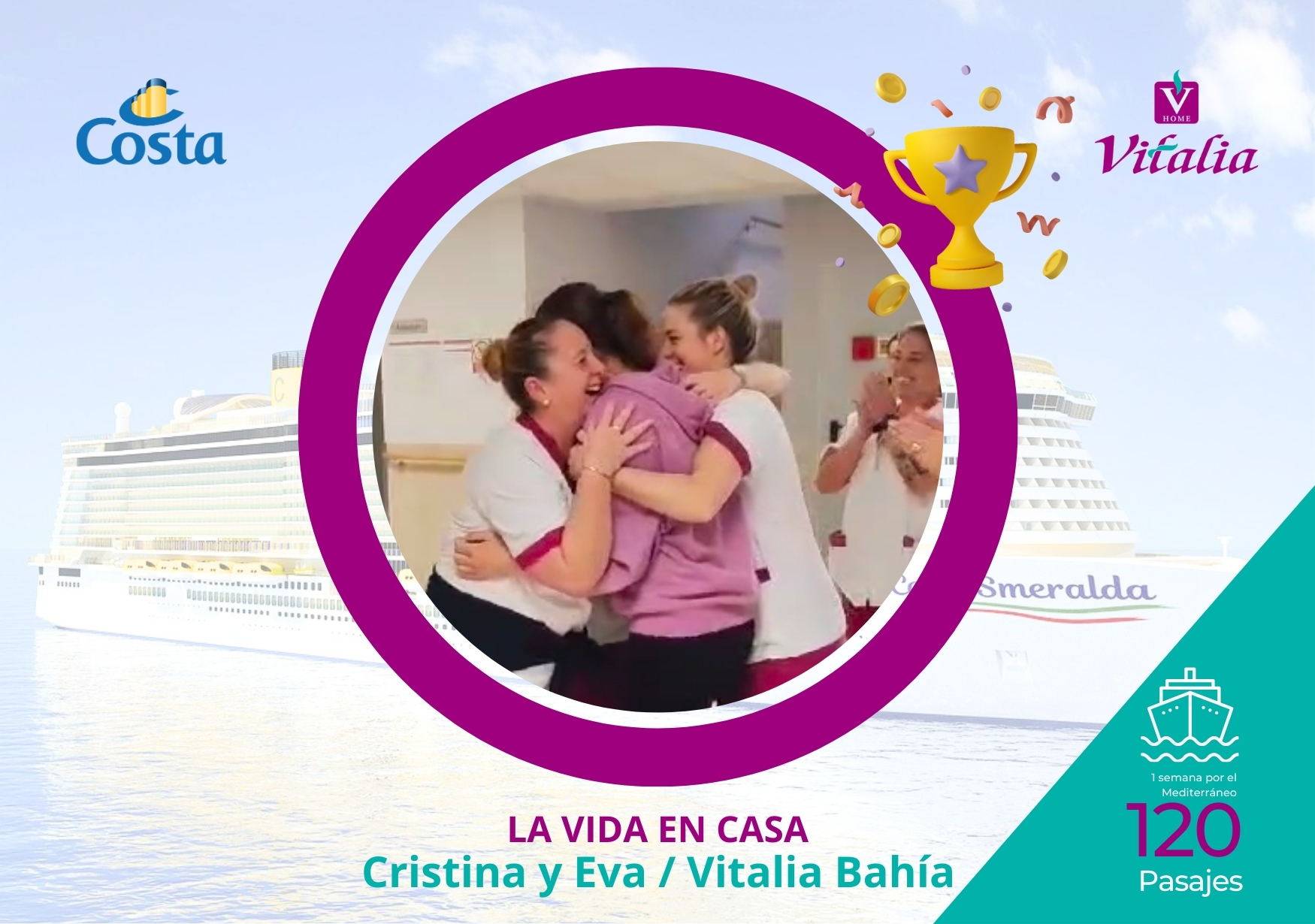 120 personas disfrutarán en primavera de un crucero de una semana por el Mediterráneo