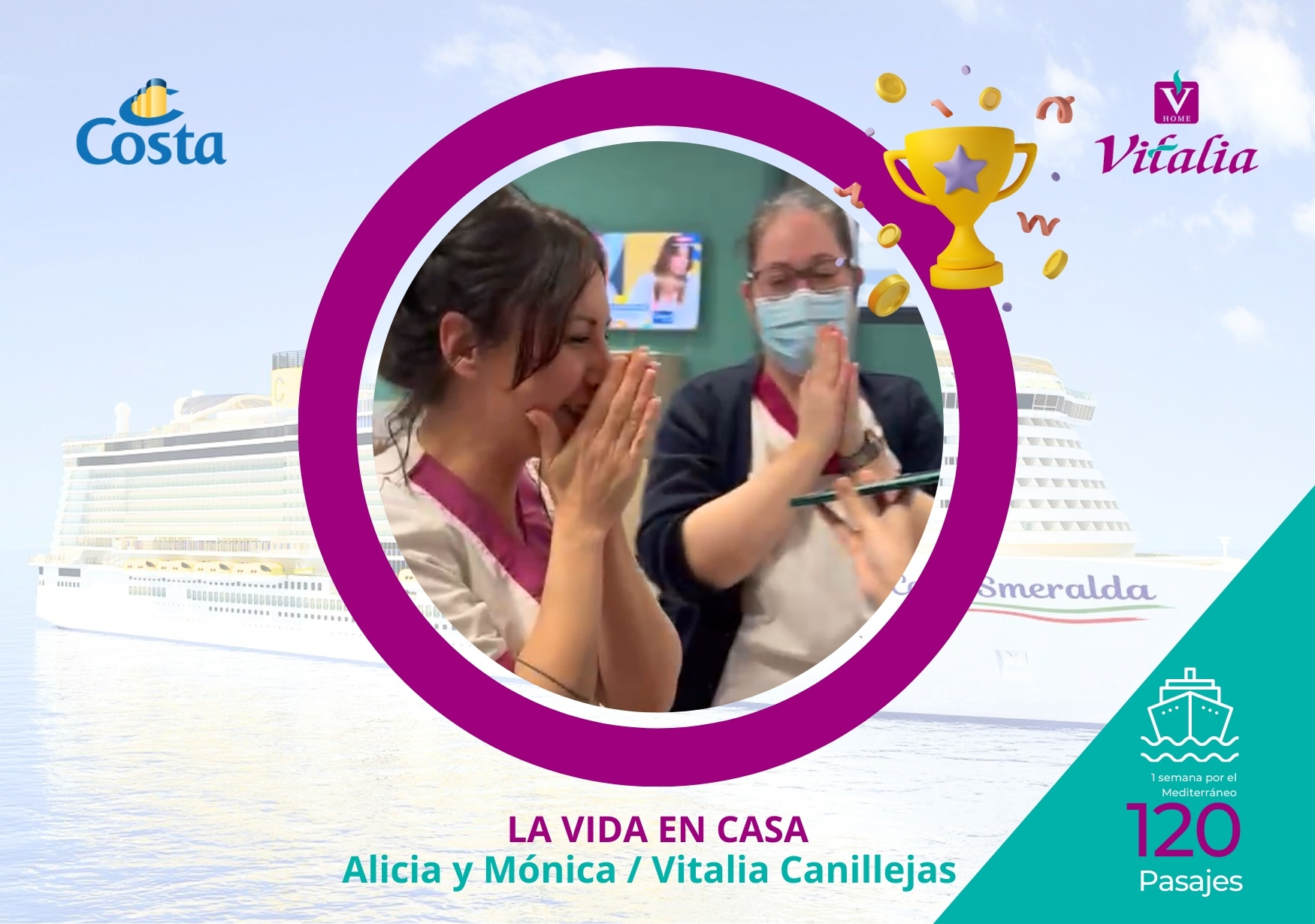 120 personas disfrutarán en primavera de un crucero de una semana por el Mediterráneo