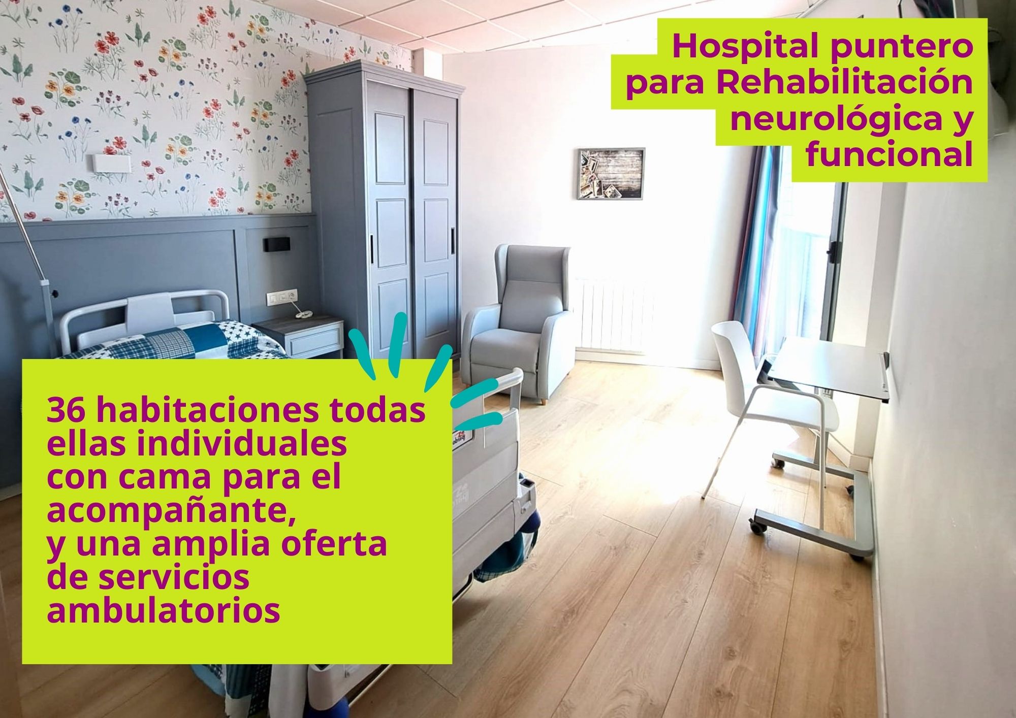 Vitalia convierte el asilo de Santutxu en un centro asistencial de referencia y un hospital puntero de neurorrehabilitación