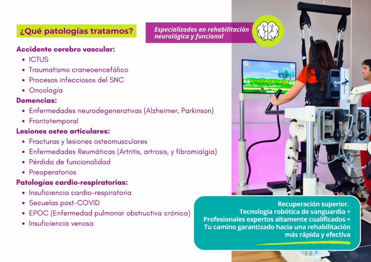 Hospital de día de neurorrehabilitación, tecnología robótica para recuperar tu vida al máximo