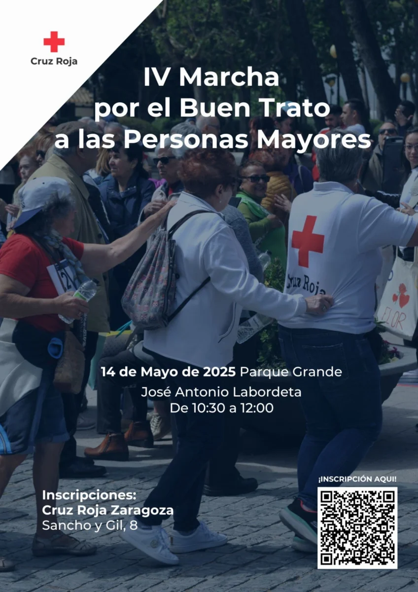 ¡Vitalia se une a la marcha por el buen trato a mayores de Cruz Roja en Zaragoza!